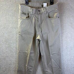 Vintage Gap Khakis Easy Fit Pants Mens 29x30 (Fits 29x28) Tan USA Made 90s